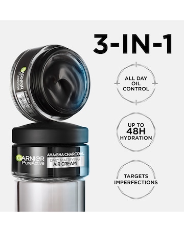 Garnier Pure Active AHA+BHA Charcoal Daily Mattifying Air Cream