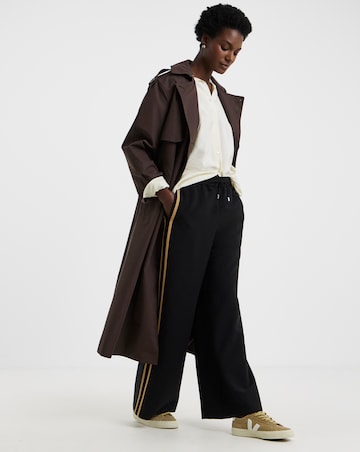 Tailored Side Stripe Wide Leg Trousers