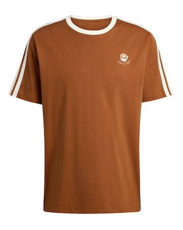adidas 3 Stripes Coffee T-Shirt