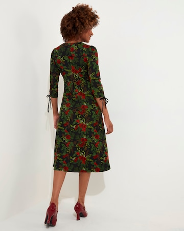 Joe Browns Festive Floral Jersey Dress