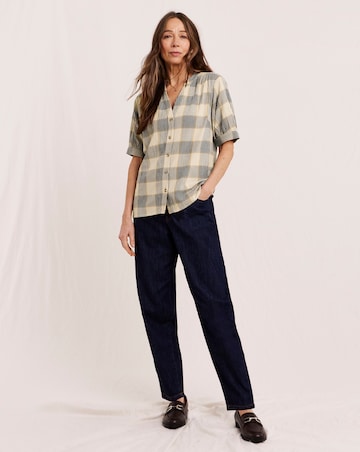 Julipa Check Print Blouse