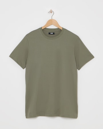 Premium Mercerised Supima Cotton T-Shirt Long Length- Khaki
