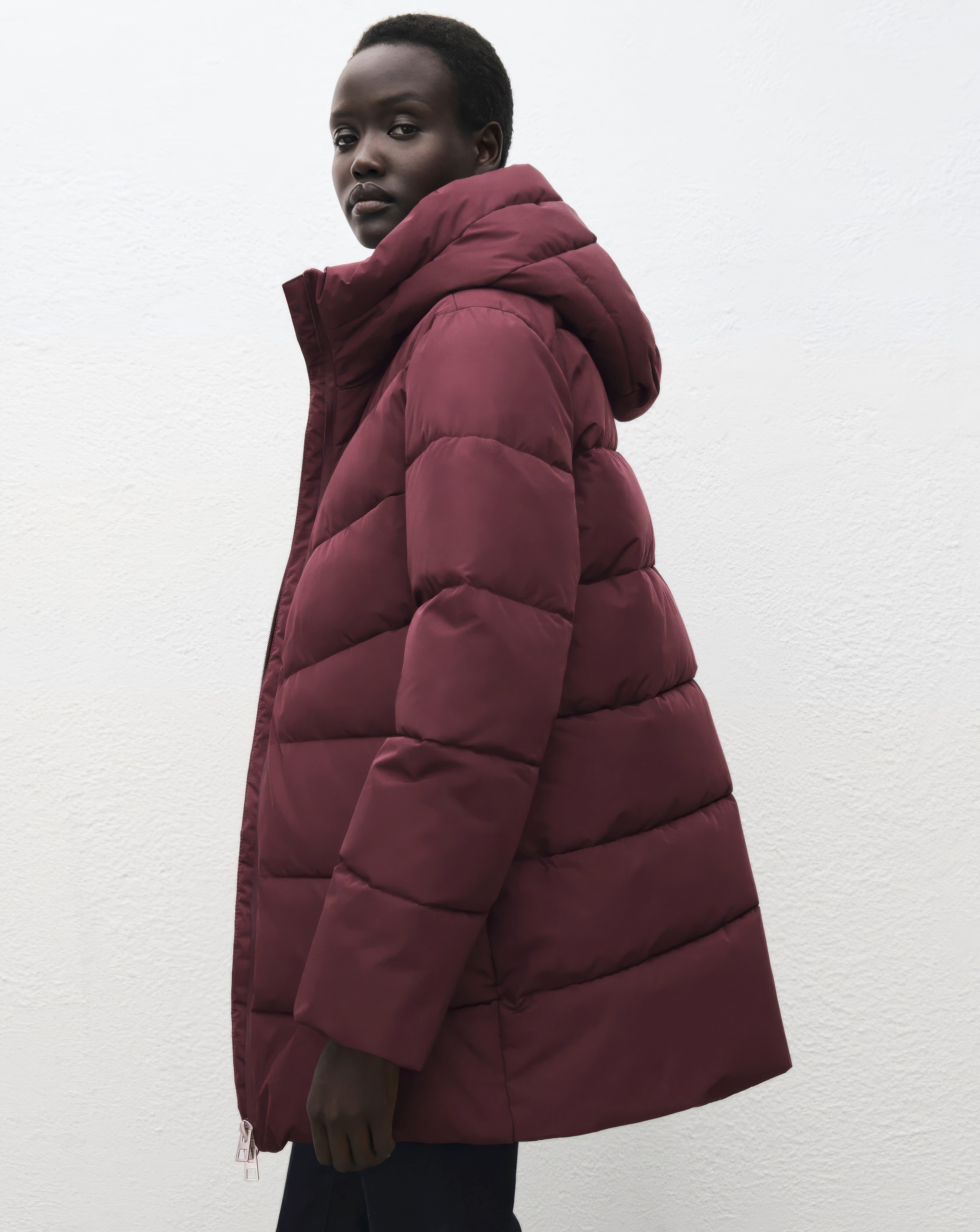 Mango Double Zip Hooded Puffer Coat | JD Williams