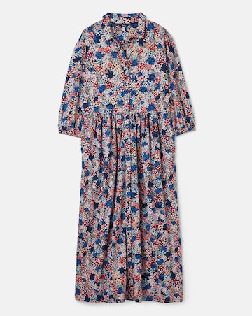 Joules Jersey Button Through Shirt Dress