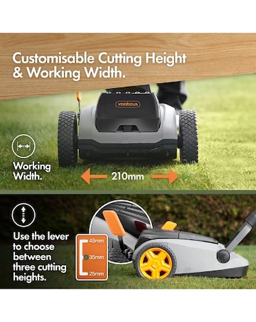 VonHaus - 18V Cordless Mini Lawn Mower