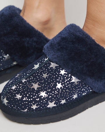 Albza Suede Closed Toe Slippers Extra Wide EEE Fit Simply Comfort