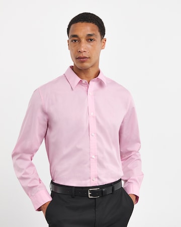 Pink Long Sleeve Formal Shirt Reg