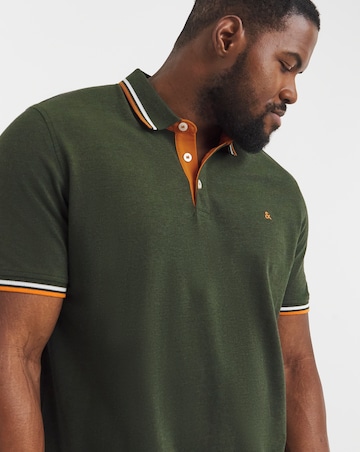 Jack & Jones Premium Paulos Tipped Polo - Green