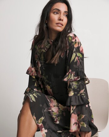 Joanna Hope Ruffle Shift Dress