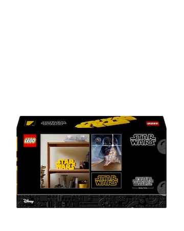 LEGO Star Wars Brick-Built Star Wars Logo Sign, Model Kit for Adults 75407