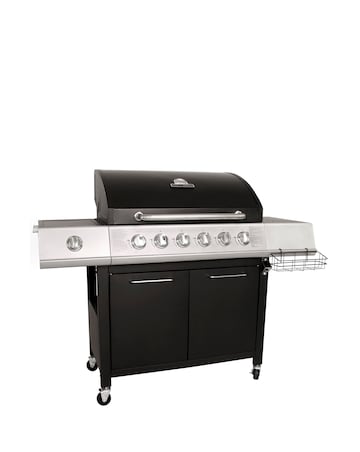 Charles Bentley 6 Burner Gas BBQ with Side Burner