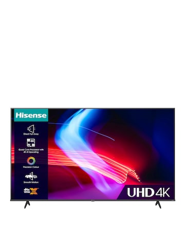 Hisense 55in 55A6KTUK Smart 4K UHD HDR TV with VDTS Virtual:X & Freeview Play