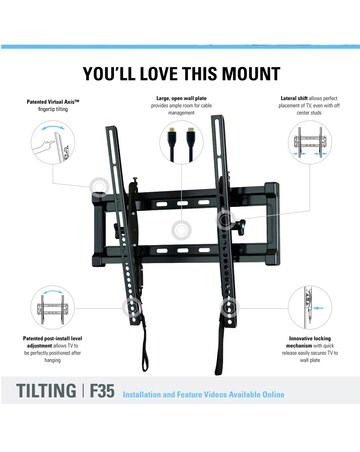 Sanus F35c-B2 Tilting 32 - 55" TV Bracket