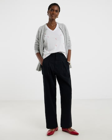 Christmas Candy Cane Embroidered T-Shirt