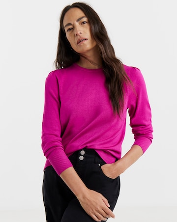Pink Crew Neck Jumper