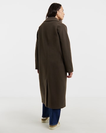 Chocolate Relaxed Oversized Maxi Coat