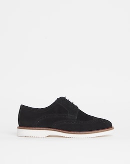 Brogue Detail Casual Derby Wide Fit