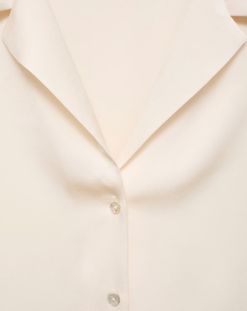 Mango Short Sleeveed Satin Shirt