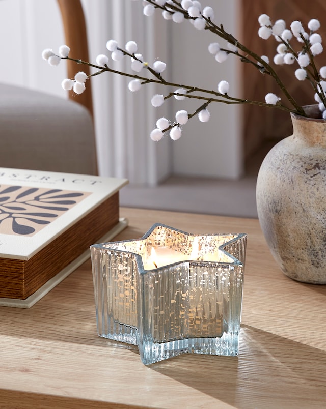 Starry Night Star Glass Candle