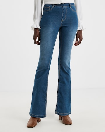 Mid Blue Stretch Bootcut Jeggings