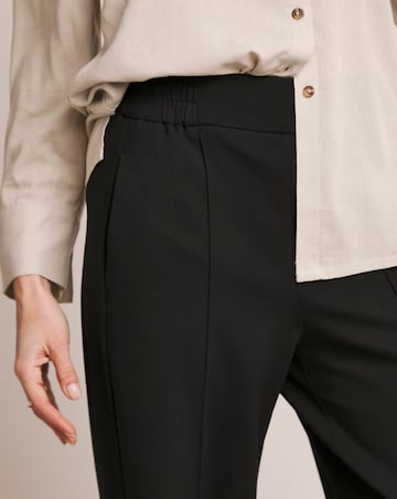 Anthology Black Ponte Pull On Wide Leg Trouser