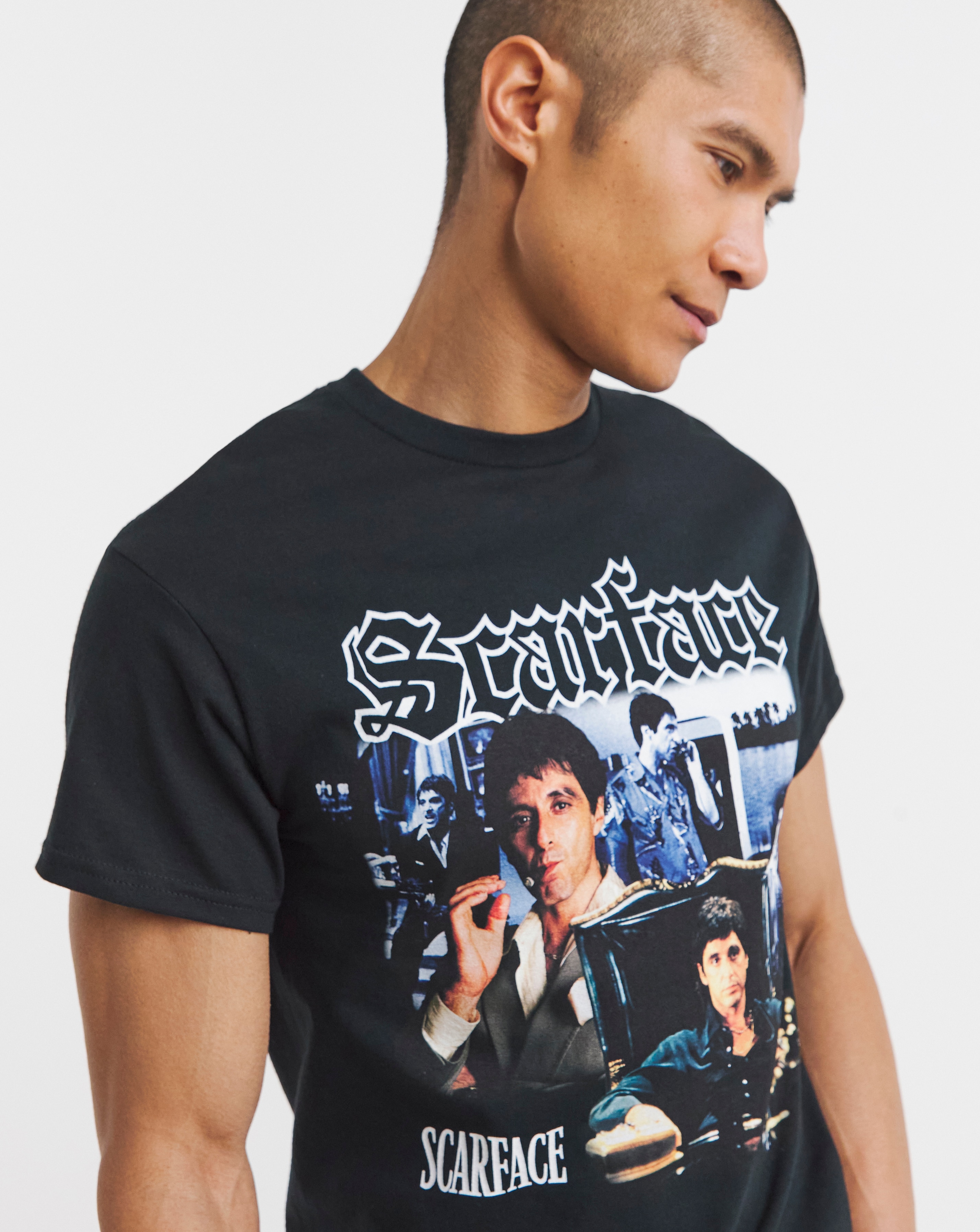 Scarface Graphic T-Shirt - Black | JD Williams