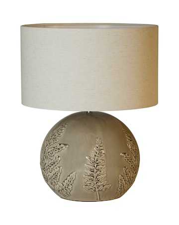 Ceramic Leaf Emboss Table Lamp