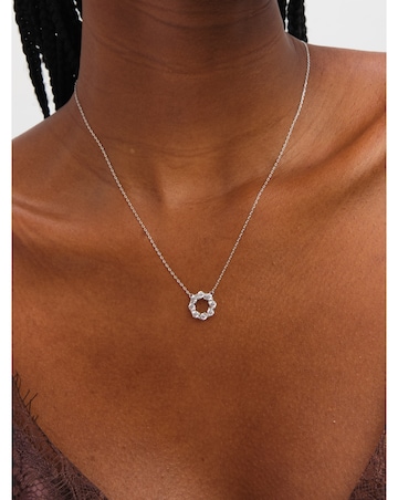 Jon Richard Rhodium Plated Crystal Open Circle Bridal Set - Gift Box