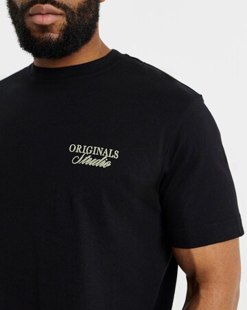 Jack & Jones Originals Studio Back Graphic T-Shirt - Black