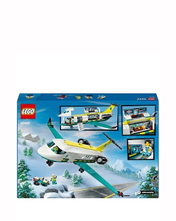 LEGO City Emergency Air Ambulance Plane, Snow Scooter and Toy Airplane 60465