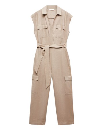 Mango Linen Jumpsuit