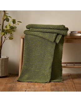 Pineapple Elephant Jaipur Waffle Cotton Throw