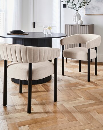 Lindsay Upholstered Pair of Dining Chairs