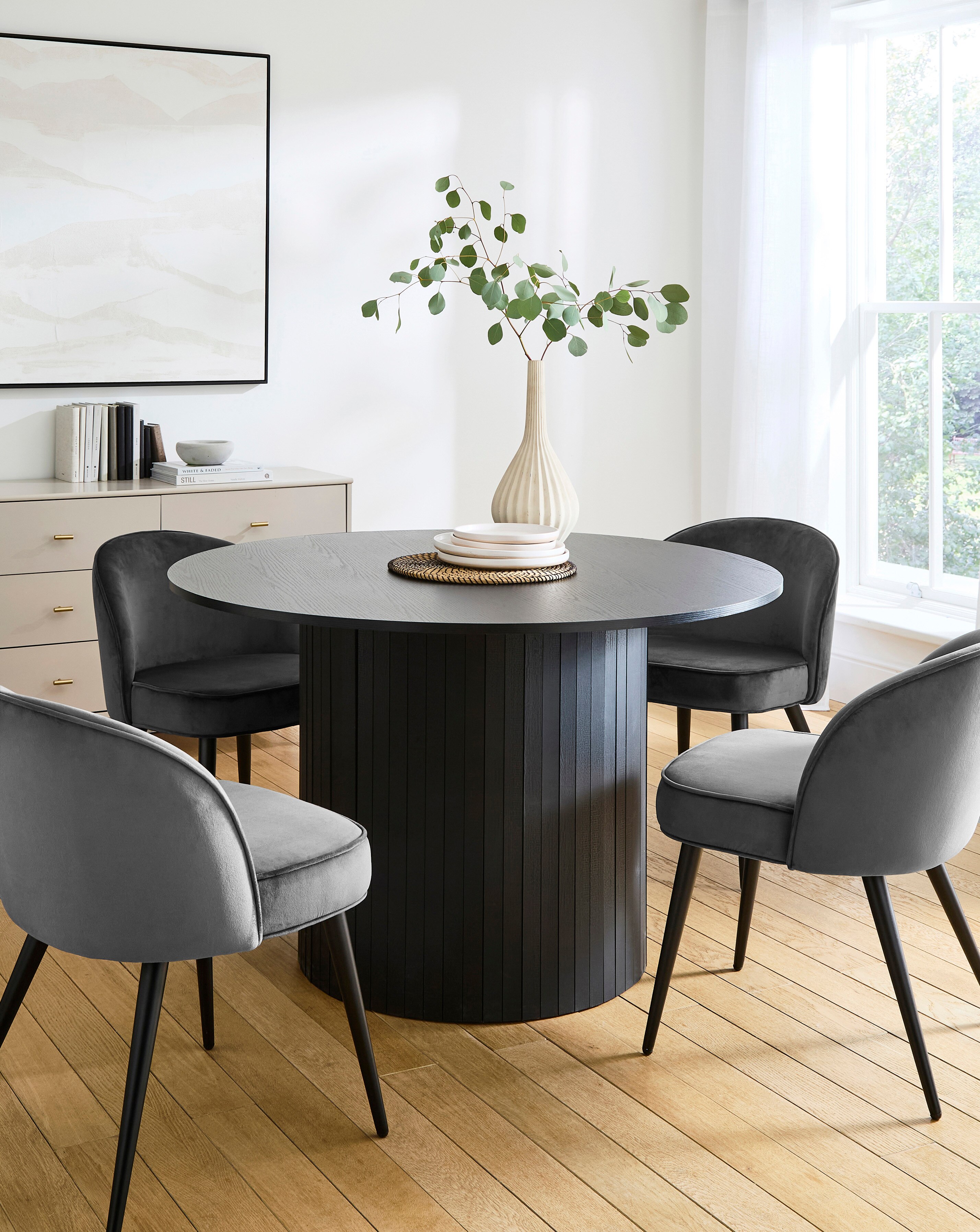 Addison Dining Table with 4 Lindsay Chairs | JD Williams
