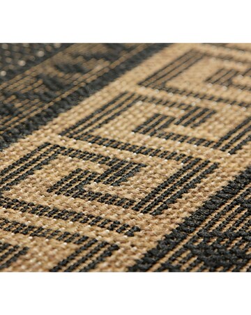 Gel Backed Flatweave Greek Key Rug
