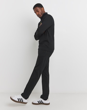 Lyle & Scott Black 1/4 Zip Loop Back Sweatshirt