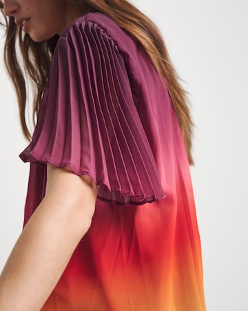 Joanna Hope Pleated Ombre Blouse