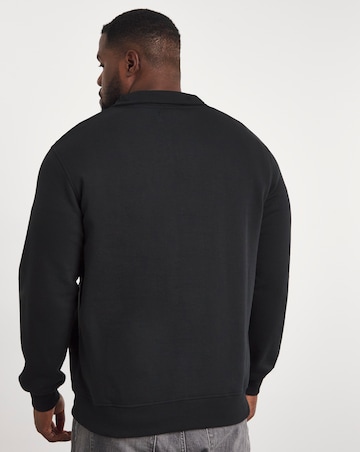 1/4 Zip Neck Sweatshirt Long