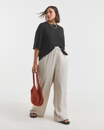 Simply Be Black Pure Cotton Slouchy T-Shirt