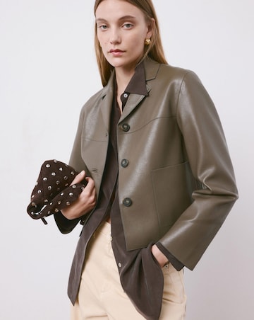 Mango Faux Leather Jacket