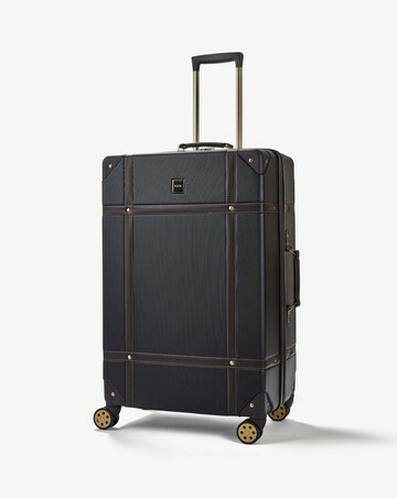 Rock Vintage Large Suitcase - Black