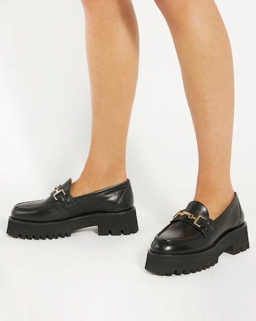 Dune Groundbreaking Chunky Leather Loafer Standard Fit