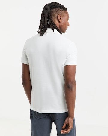 Lacoste Short Sleeve Stripe Polo - Off White
