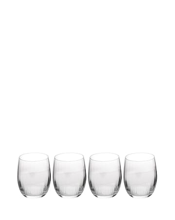 Mikasa Treviso Set of 4 Stemless Wine Glasses