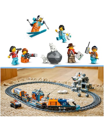 LEGO City Explorers' Arctic Polar Express Train Set for Fans of STEM Toys 60470