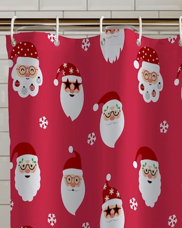 Catherine Lansfield Christmas Santa Spec-tacular Shower Curtain
