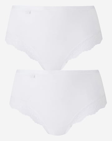 Sloggi 2Pack Romance Maxi Knickers White