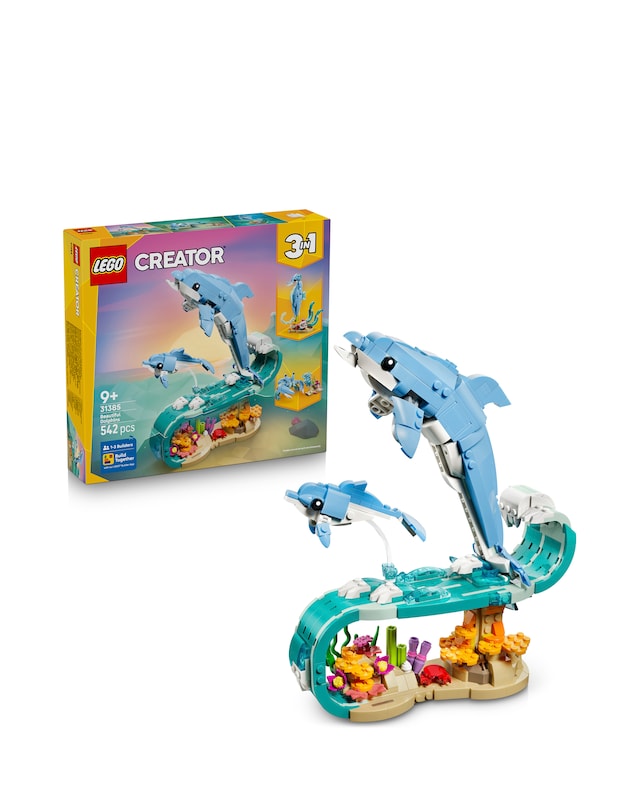 LEGO Creator 3in1 Sea Animals Beautiful Dolphins 31385