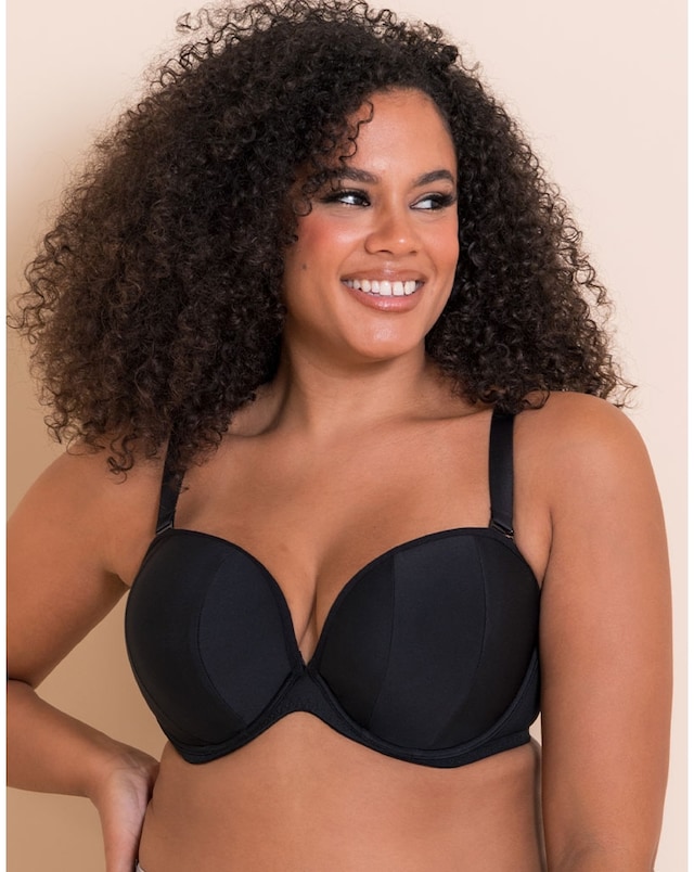 Curvy Kate Superhero Multiway Padded Plunge Bra Black