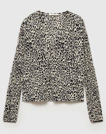 Mango Lin Leopard Print Blouse